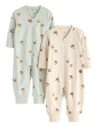 Lindex Pyjamas Aop 2 Pack Multi/patterned