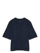Vero Moda Vmsilje 2/4 O-Nck Over Pull Ga Noos Marinblå