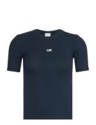 Calvin Klein Jeans A- Modal Rib Tee Marinblå