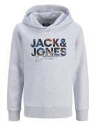 Jack & J S Jjgeplas Sweat Hood Mni Grå