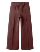 Name It Nkfkarlie Wide Pant Swe Bru Burgundy
