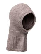 Copenhagen Colors Rib Knitted Balaclava In Merino Wool Grå