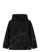 Name It Nkmalfa08 Softshell Jacket Ref Aop Fo Svart