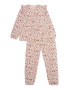 Minymo Pyjamas Ls Set Aop Rosa