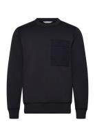 Casual Friday Cfvidar Viscose Sweat W.contrast Po Svart