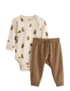 Lindex Set Body Trousers Back Focus Beige