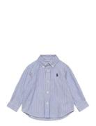 Ralph Lauren Baby Striped Cotton Oxford Shirt Blå