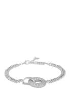 SNÖ Of Sweden Liz Double Ring Crystal Brace Silver