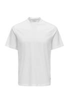 ONLY & SONS Onsotis Life Reg Mock Neck Tee Vit