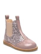 ANGULUS Booties - Flat - With Zipper Rosa