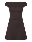 Mango Short Strapless Dress Brun