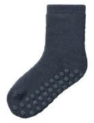 Name It Nmmwaksi Wo/Bl Terry Sock W/Non Skid Blå
