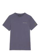 Lyle & Scott Script Embroidered T-Shirt Blå