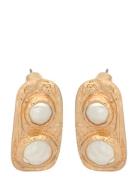 Mango Combined Textured Earrings Guld
