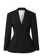 Malina Leonne Seam Detailed Fitted Blazer Svart