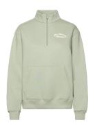 New Balance Linear Heritage Fleece Half Zip Grön