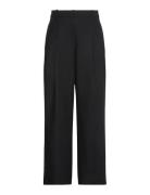 Calvin Klein Stretch Chino W/ Pleat - Wide Le Svart