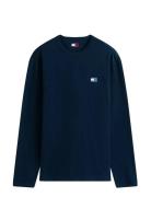 Tommy Jeans Tjm Reg Badge Tee Ls Marinblå