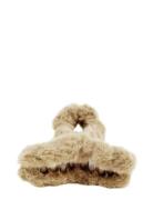 Pipol's Bazaar Cally Furry Clamp Small Beige Beige