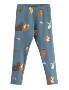 Lindex Leggings With Brushed Inside Blå