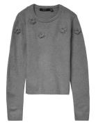 Vero Moda Vmrose Ls O-Neck Pullover Boo Grå