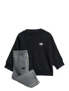 Adidas Originals Denim Crew Set Svart