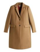 Tommy Hilfiger Classic Sb Wool Reg Coat Beige