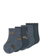 Name It Nbmwak Wo/Bl 4P Sock Blå