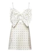 Bardot Vieda Linen Bow Mini Dress Vit