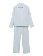 Mango Long Pyjama Pack Blå