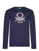 United Colors Of Benetton T-Shirt L/S Marinblå