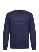 Hackett London Heritage Ess Aw Crew Marinblå