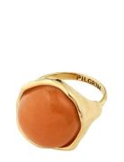 Pilgrim Sense Ring Gold-Plated/Agate Guld