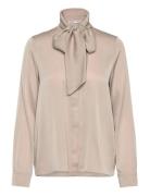 Ahlvar Gallery Miki Silk Blouse Beige