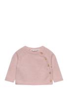 Mango Buttons Detail Knit Sweater Rosa