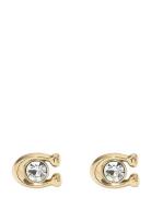 Coach Accessories Coach Signature St Stud Earrings Guld