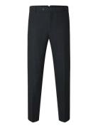 Selected Slhslim-Reed Wool Trs Marinblå