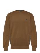 Fred Perry Pique Stitch Jumper Brun