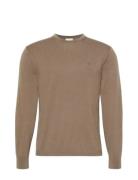 Calvin Klein Ls 100% Merino Crew 14Gg Beige