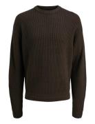 Jack & J S Jjkaito Knit Crew Neck Bf Brun