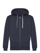 Scotch & Soda Full Zip Logo Hoodie Marinblå
