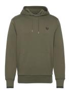 Fred Perry Tipped Hooded Sweatshirt Khaki Green