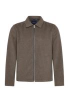Lindbergh Wool Blend Blouson Brun