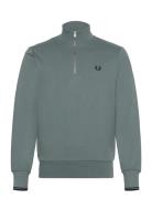 Fred Perry Half Zip Sweatshirt Blå