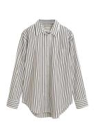 GANT Rel Classic Poplin Striped Shirt Beige