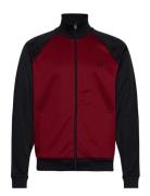 Fred Perry Contrast Sleeve Track Jkt Burgundy