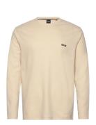 BOSS Waffle Ls-Shirt Beige