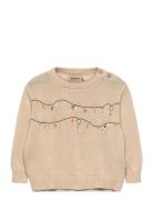 Wheat Knit Pullover Embr. Lisa Beige