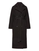 Weekday Over D Wool-Blend Double-Breasted Coat Brun