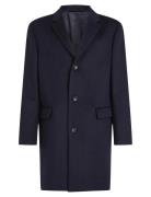 Calvin Klein Fine Wool Blend Coat Marinblå
